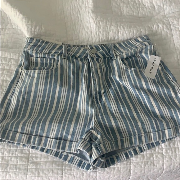 PacSun Pants - Pacsun Striped Mom Short